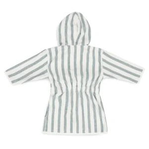 Peignoir Éponge 3-4 ans Stripe Sea Green - JOLLEIN