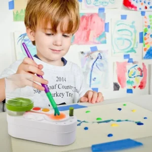 Peinture enfant | Godet pour le nettoyage du pinceau sans dégat🎨