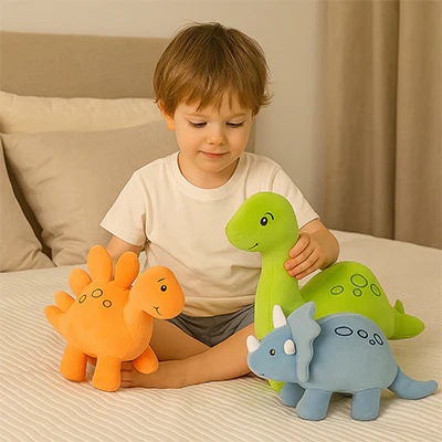Peluche Dinosaure| 3 modèles moelleux et colorés🦕