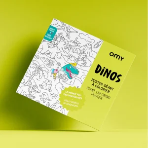 Poster géant à colorier Dinos - Omy
