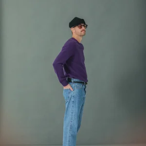 Pull Col Rond Lambswool Violet