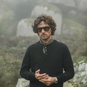 Pull Col Rond Lambswool Noir