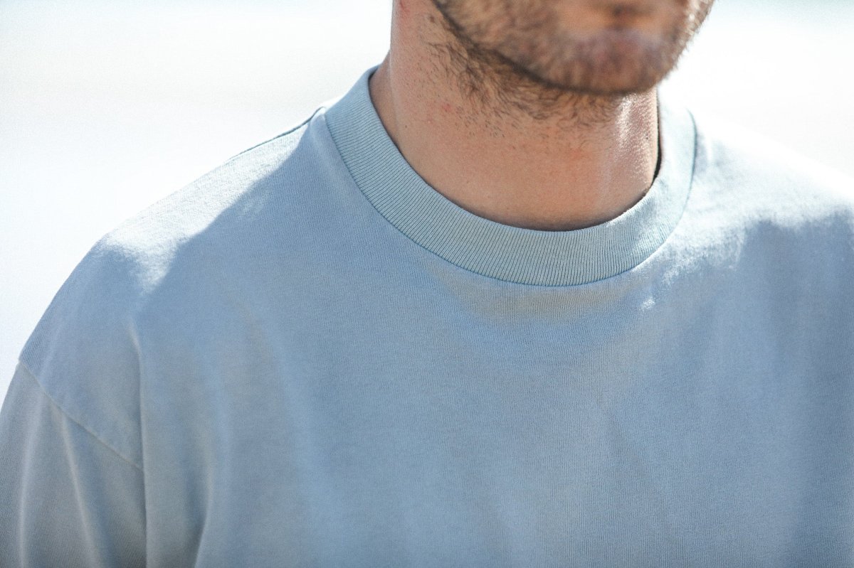 Tee-Shirt Oversized Acid Wash Light Blue – Image 8