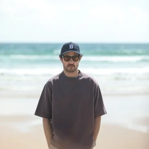 Tee-Shirt Oversized Acid Wash Purple