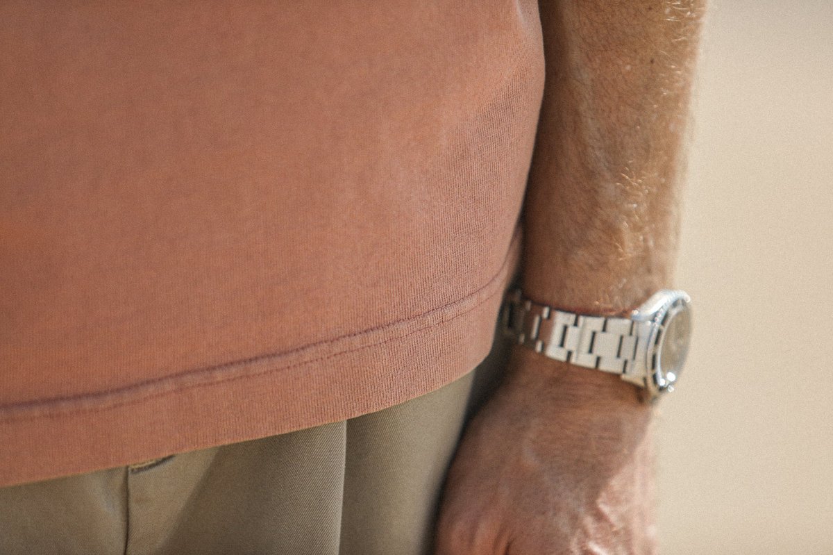 Tee-Shirt Comfort Acid Wash Rose Dust – Image 5