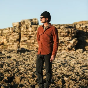 Surchemise Laine Italienne "Casentino" Rouille